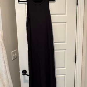 Z Supply Black Sleeveless Sheath Maxi Dress